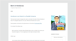 Desktop Screenshot of borninhonduras.com